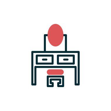 Masa. Web simgesi basit tasarım