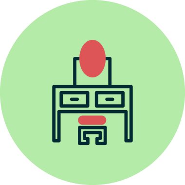 Masa. Web simgesi basit tasarım