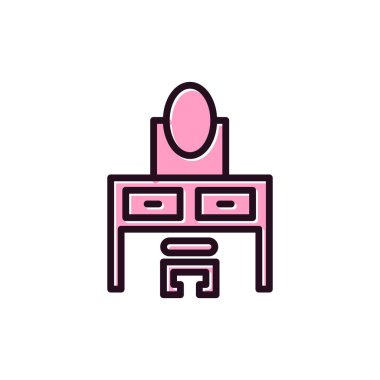 Masa. Web simgesi basit tasarım