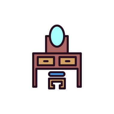 Masa. Web simgesi basit tasarım