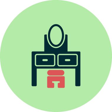 Masa. Web simgesi basit tasarım