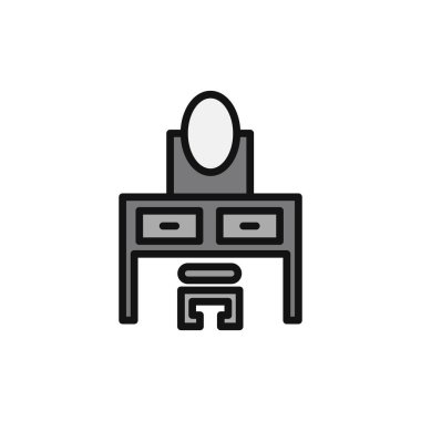 Masa. Web simgesi basit tasarım