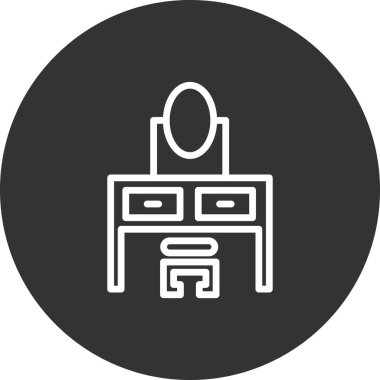 Masa. Web simgesi basit tasarım