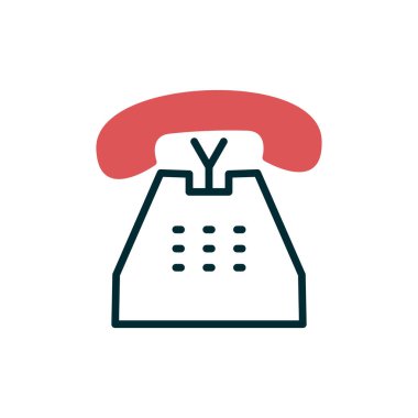 Telefon simgesi, vektör illüstrasyon tasarımı