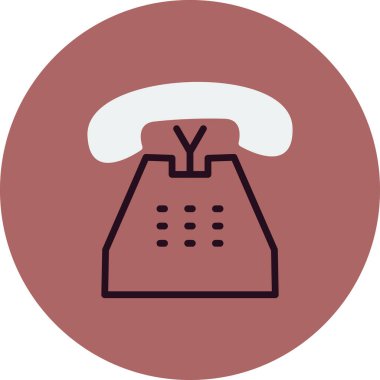 Telefon simgesi, vektör illüstrasyon tasarımı