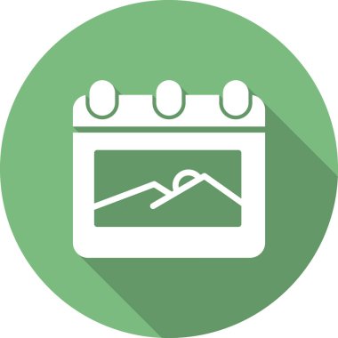 Takvim web simgesi, ajanda illüstrasyonu 