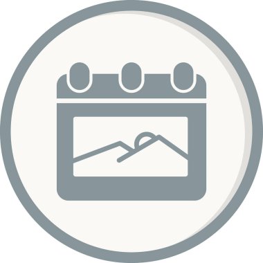Takvim web simgesi, ajanda illüstrasyonu 