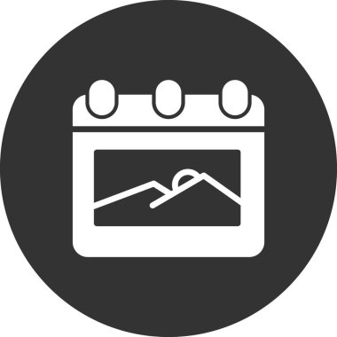 Takvim web simgesi, ajanda illüstrasyonu 