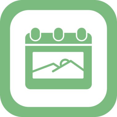 Takvim web simgesi, ajanda illüstrasyonu 