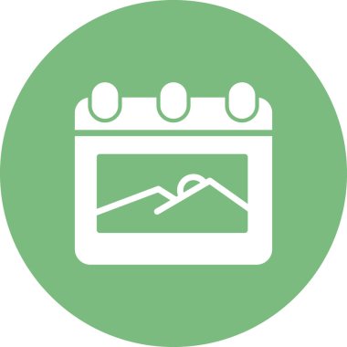 Takvim web simgesi, ajanda illüstrasyonu 