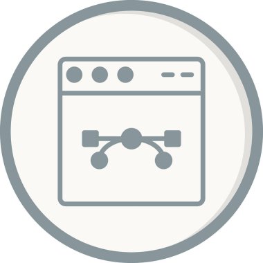 Web tarayıcı, basit vektör illüstrasyon tasarımı