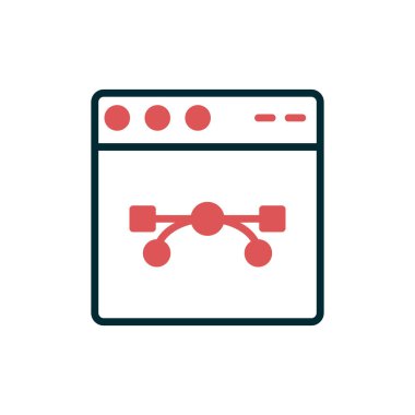 Web tarayıcı, basit vektör illüstrasyon tasarımı