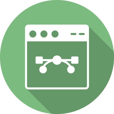 Web tarayıcı, basit vektör illüstrasyon tasarımı