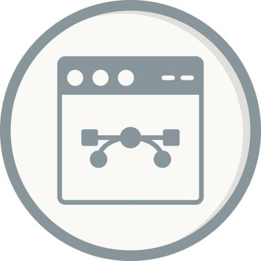 Web tarayıcı, basit vektör illüstrasyon tasarımı