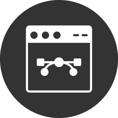 Web tarayıcı, basit vektör illüstrasyon tasarımı