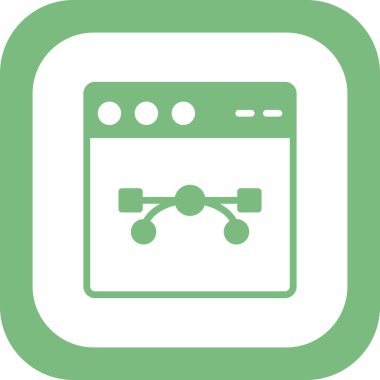 Web tarayıcı, basit vektör illüstrasyon tasarımı