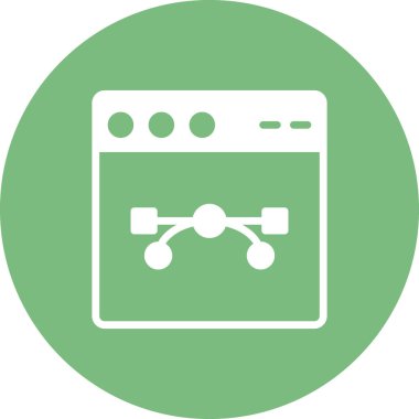 Web tarayıcı, basit vektör illüstrasyon tasarımı