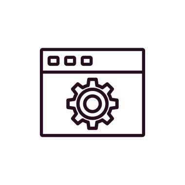 simple web interface icon, vector illustration