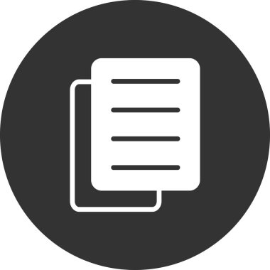 Belge. Web simgesi basit tasarım
