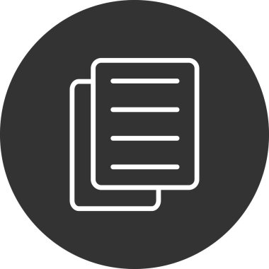 Belge. Web simgesi basit tasarım