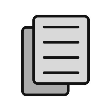 Belge. Web simgesi basit tasarım