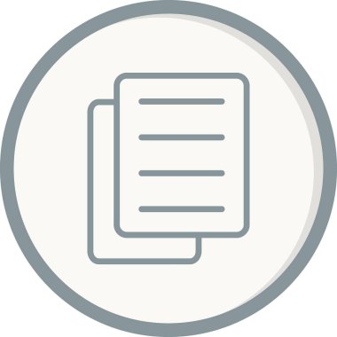 Belge. Web simgesi basit tasarım