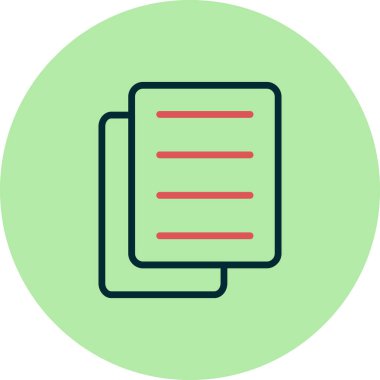 Belge. Web simgesi basit tasarım