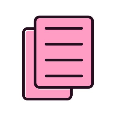 Belge. Web simgesi basit tasarım