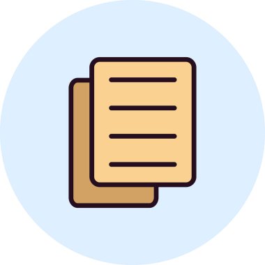 Belge. Web simgesi basit tasarım