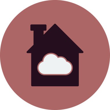 bulut modern simge vektör illüstrasyonu