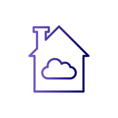 bulut modern simge vektör illüstrasyonu