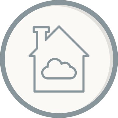 bulut modern simge vektör illüstrasyonu