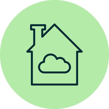 bulut modern simge vektör illüstrasyonu