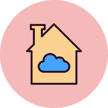 bulut modern simge vektör illüstrasyonu