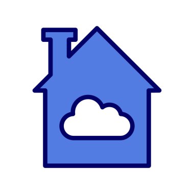 bulut modern simge vektör illüstrasyonu