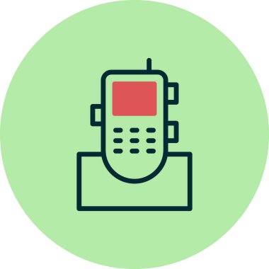 Kablosuz modern simge vektör çizimi