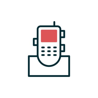 Kablosuz modern simge vektör çizimi