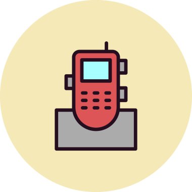 Kablosuz modern simge vektör çizimi