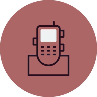 Kablosuz modern simge vektör çizimi