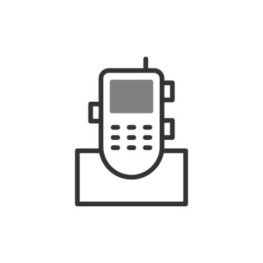 Kablosuz modern simge vektör çizimi