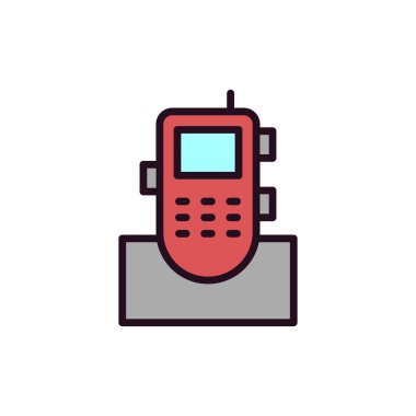 Kablosuz modern simge vektör çizimi