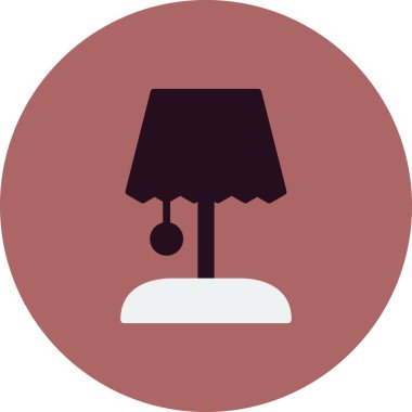Masa Lambası Modern ikon vektör çizimi