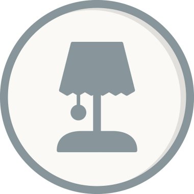 Masa Lambası Modern ikon vektör çizimi