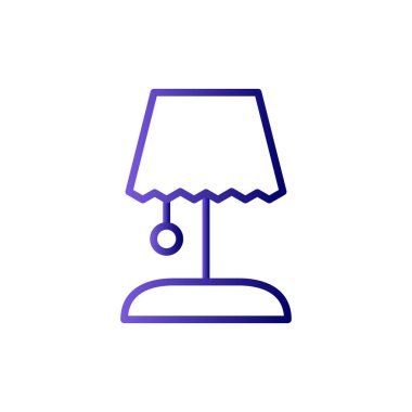 Masa Lambası Modern ikon vektör çizimi