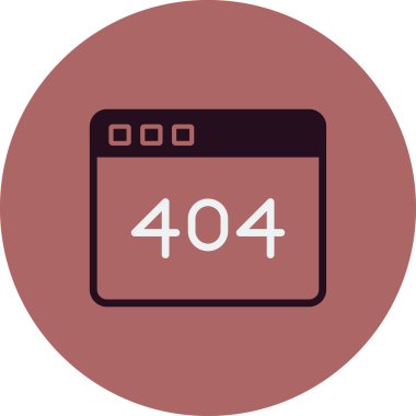 Hata 404 modern simge vektör illüstrasyonu