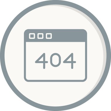 Hata 404 modern simge vektör illüstrasyonu