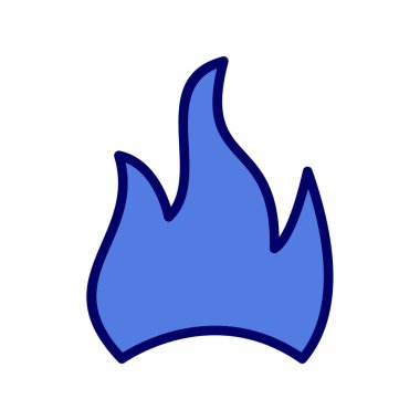 Alev modern ikon vektör illüstrasyonu