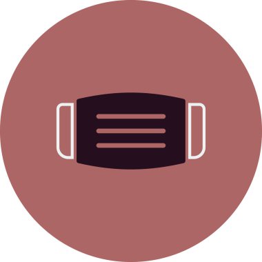 Tıbbi Maske modern simge vektör illüstrasyonu