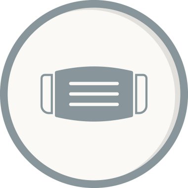 Tıbbi Maske modern simge vektör illüstrasyonu