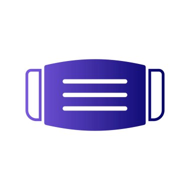 Tıbbi Maske modern simge vektör illüstrasyonu